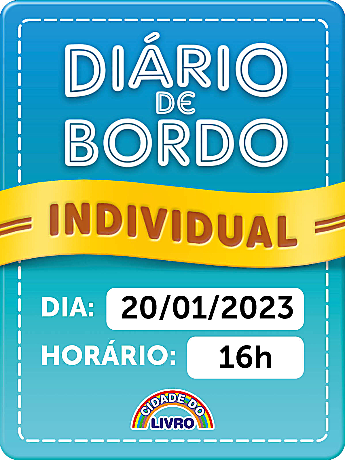DIÁRIO DE BORDO - FAMÍLIAS - DIA 20/01 - 16H - INDIVIDUAL