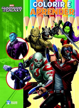 MARVEL COLORIR E APRENDER - GUARDIOES DA GALAXIA